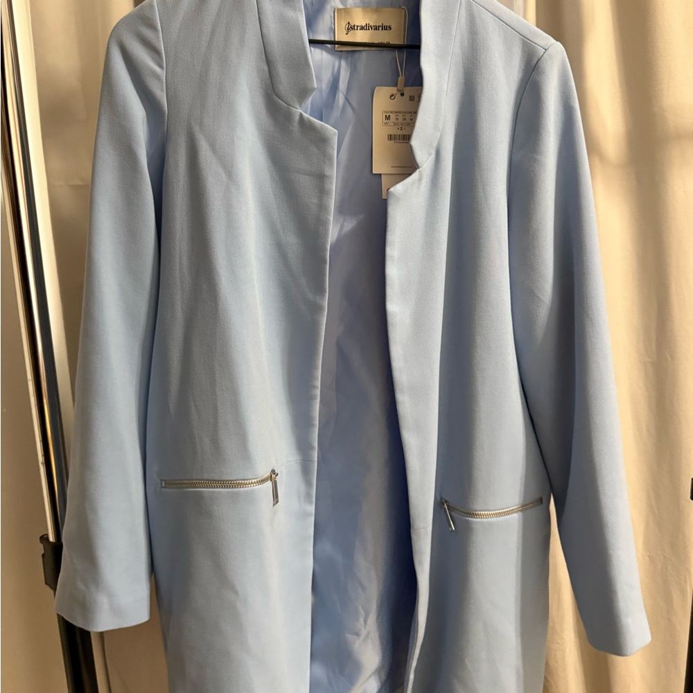 Stradivarius Light Blue Women's Blazer